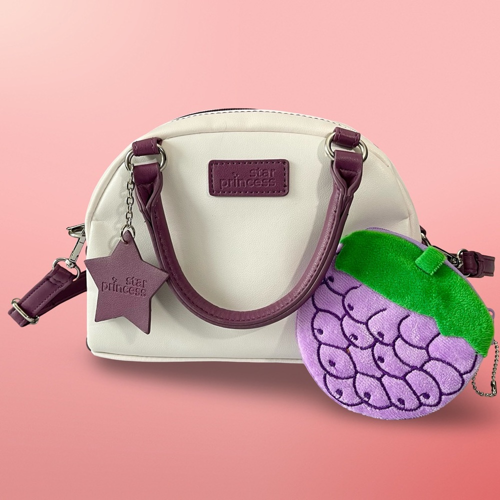 Star Princess Play Pretend Purse for Toddler Ages 3+ Star Charm Grape Coin Purse - Picture 2 of 6